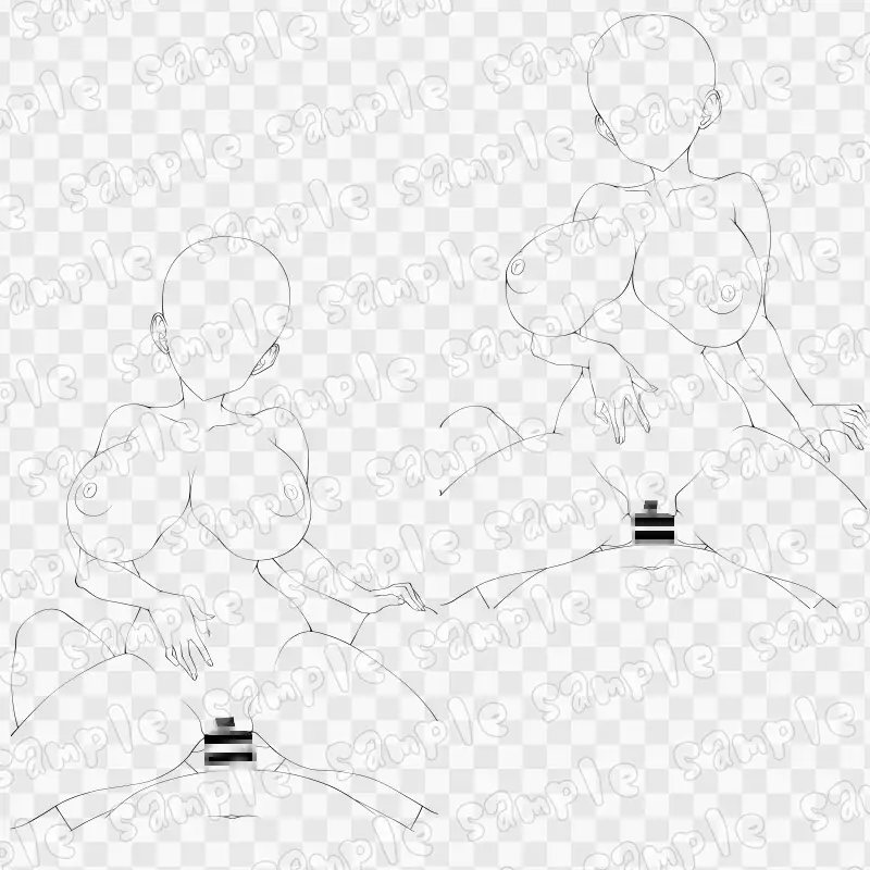 線画素材集［手］131 サンプル画像 3