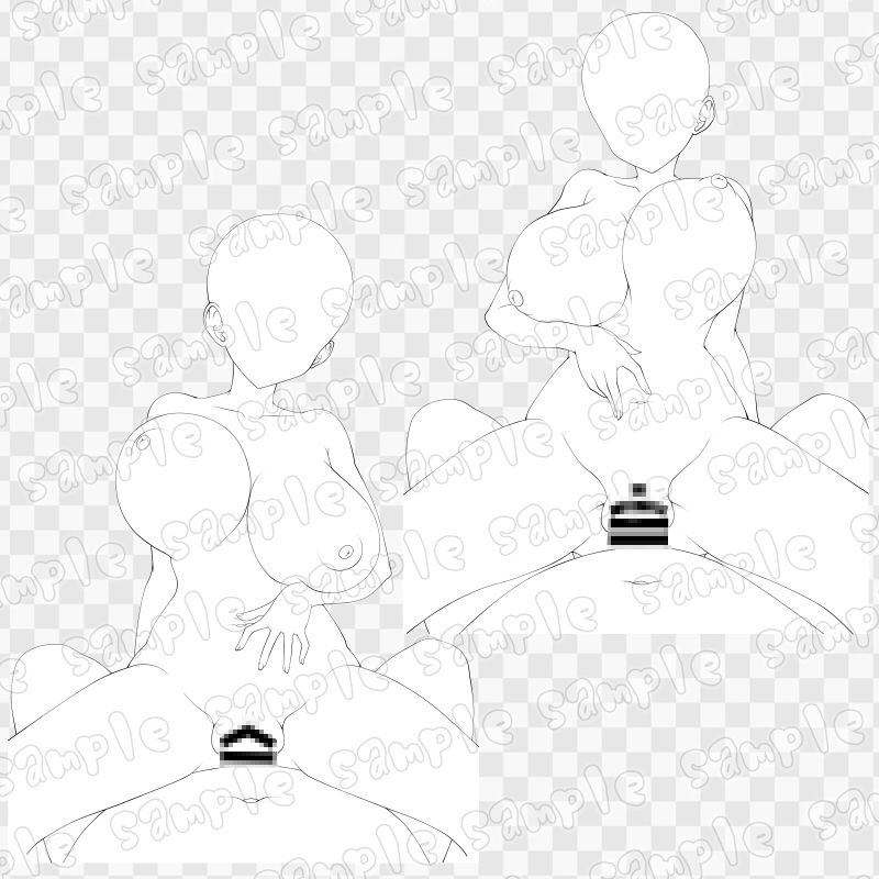 線画素材集[手]132