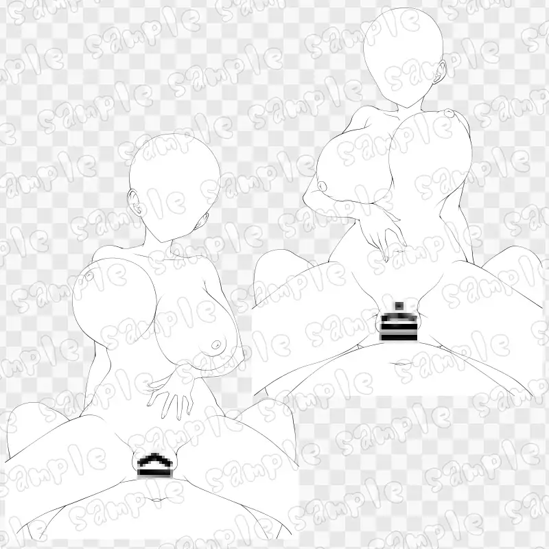 線画素材集[手]132 サンプル画像 2