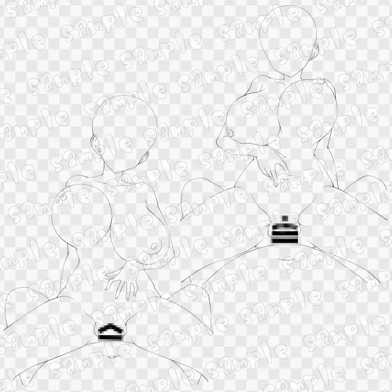 線画素材集[手]132 サンプル画像 3