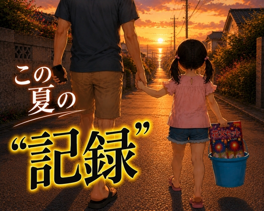 夏休みに帰省した姪っ子と花火をした夜、俺のカメラが撮っていたもの──