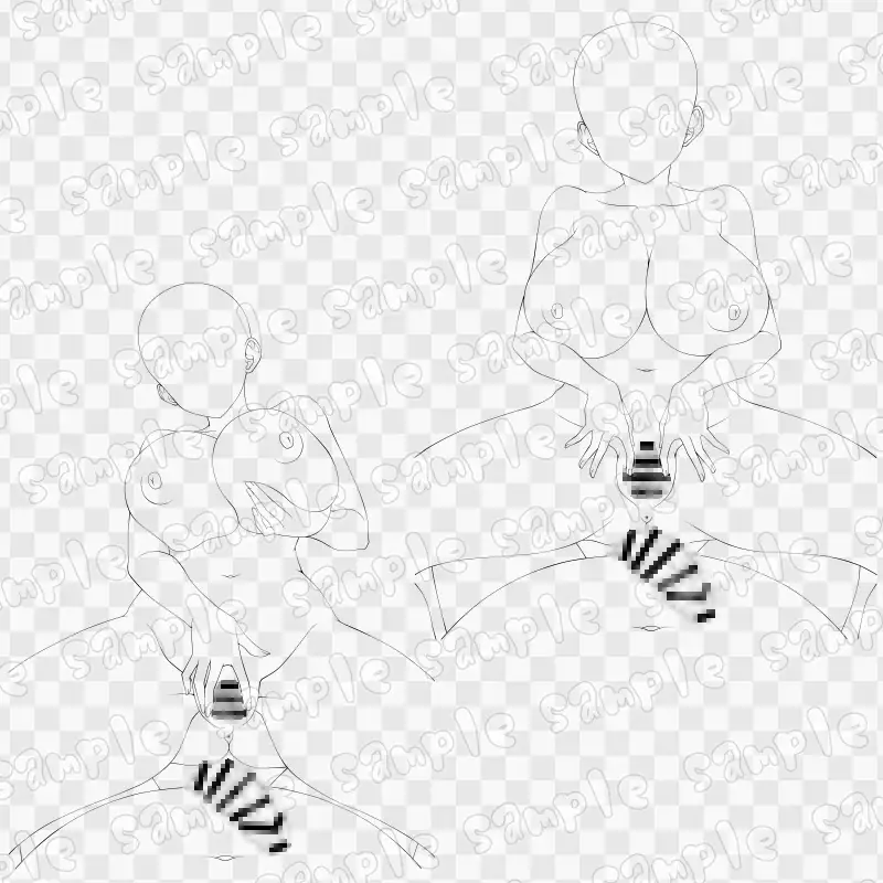 線画素材集[手]133 サンプル画像 3