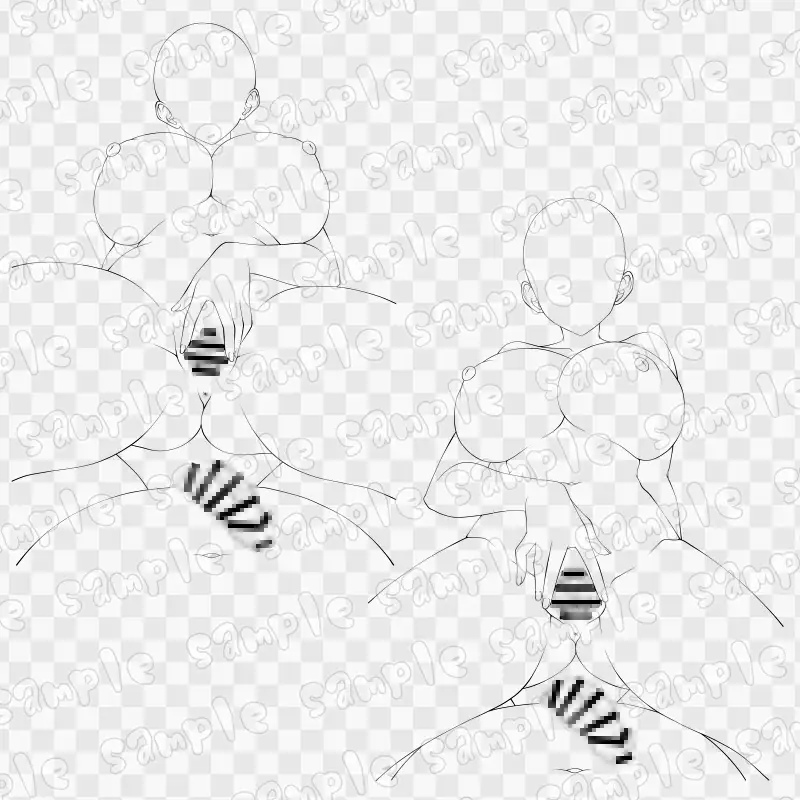 線画素材集[手]134 サンプル画像 3
