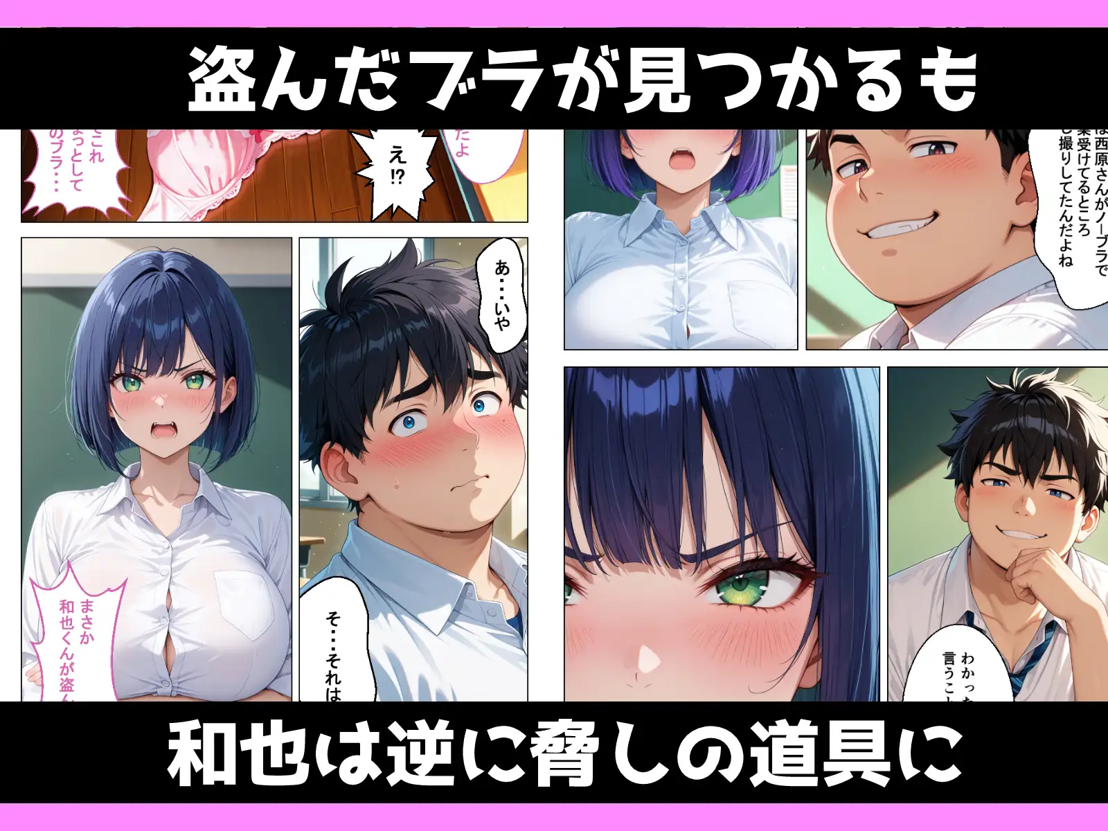 地味陰キャエリート巨乳がノーブラばれてメス堕ちさせられる話 サンプル画像 5