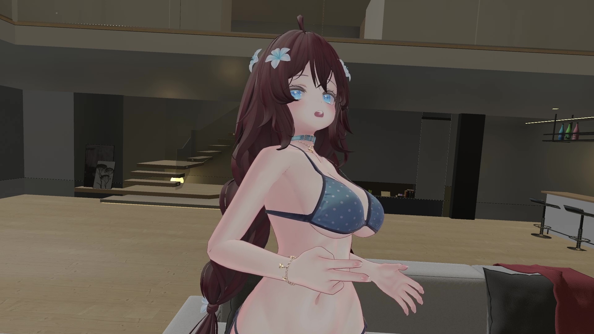 【ChilloutVR】連動フルトラ！100Pで10回スクワットしたよ！！井栗まろん
