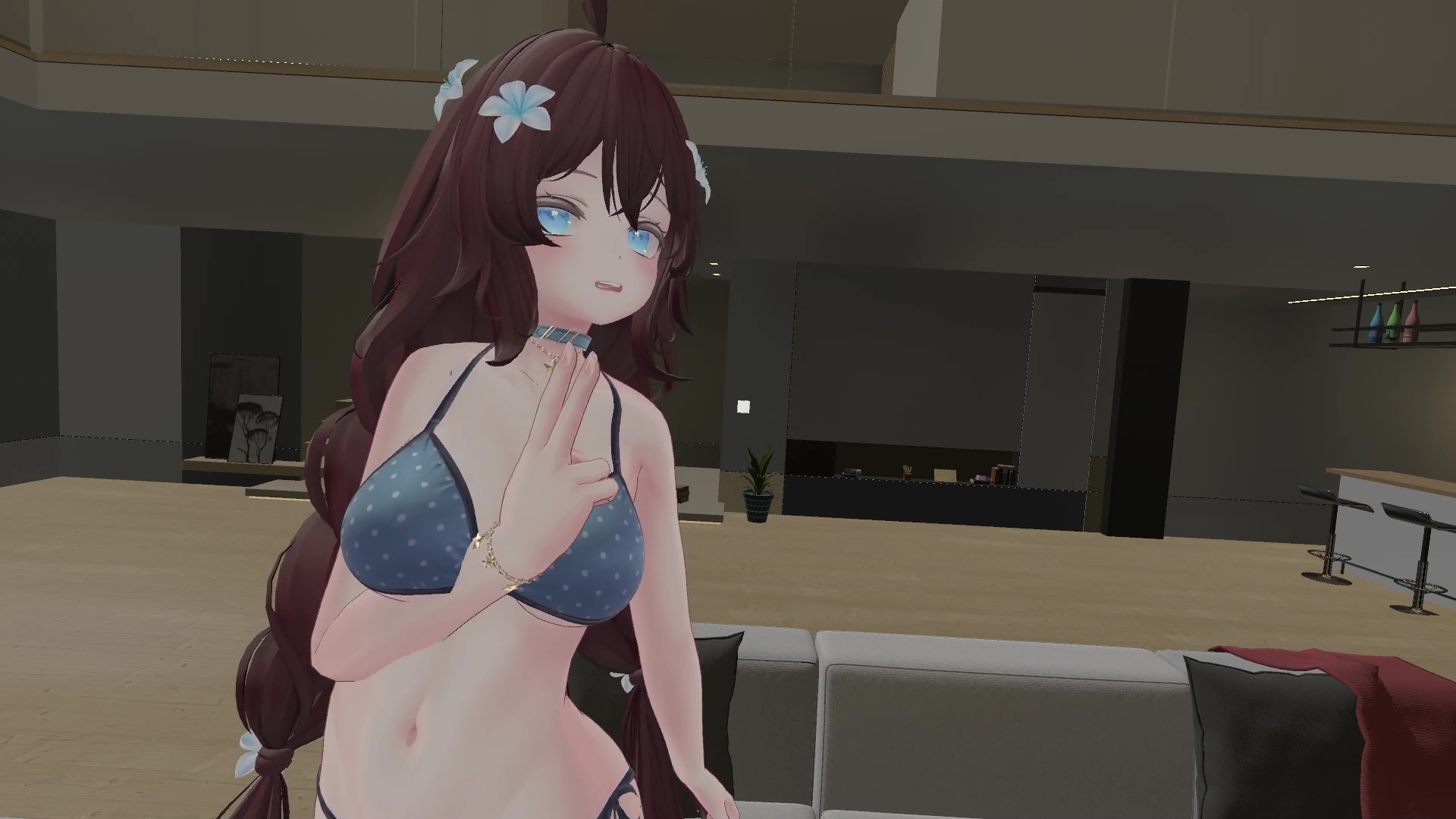 【ChilloutVR】連動フルトラ！100Pで10回スクワットしたよ！！井栗まろん