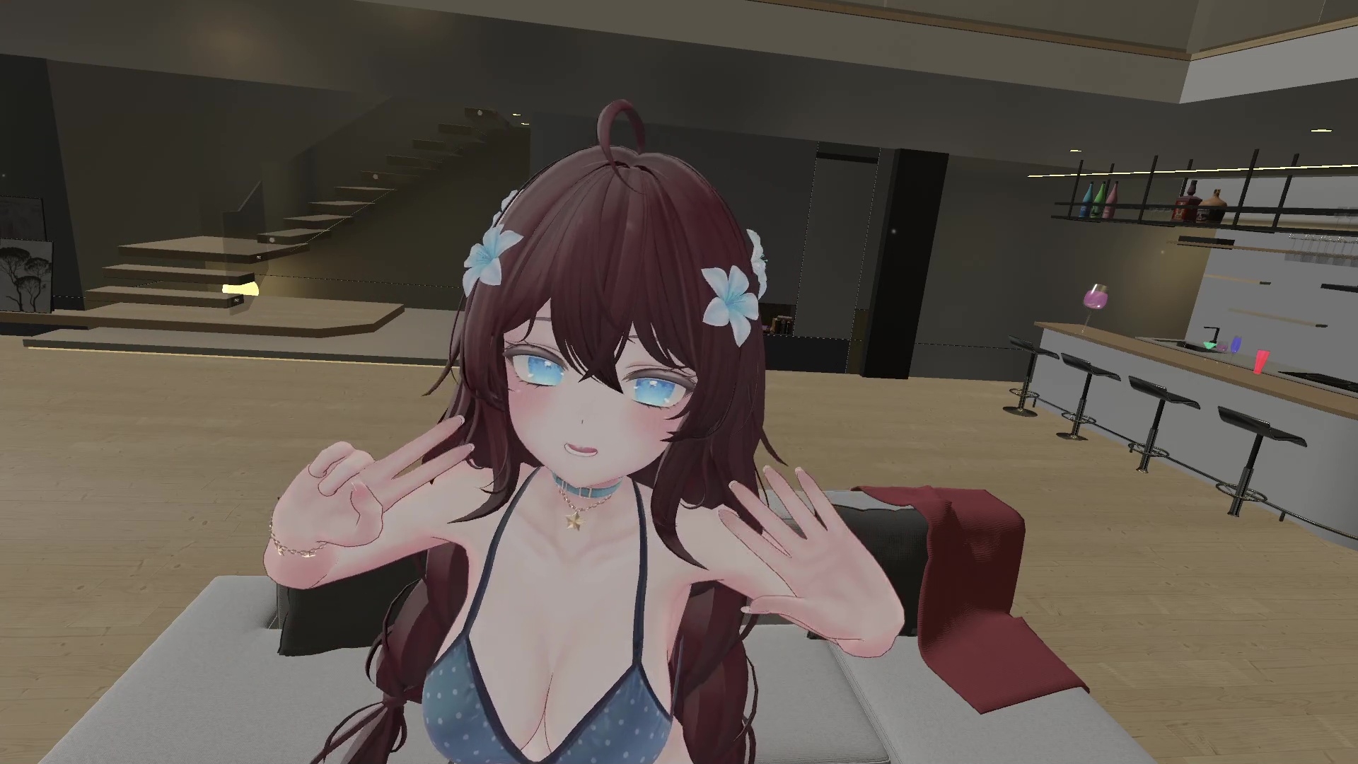 【ChilloutVR】連動フルトラ！100Pで10回スクワットしたよ！！井栗まろん