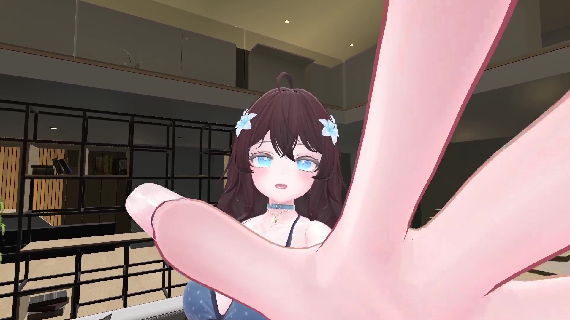 【ChilloutVR】連動フルトラ！100Pで10回スクワットしたよ！！井栗まろん