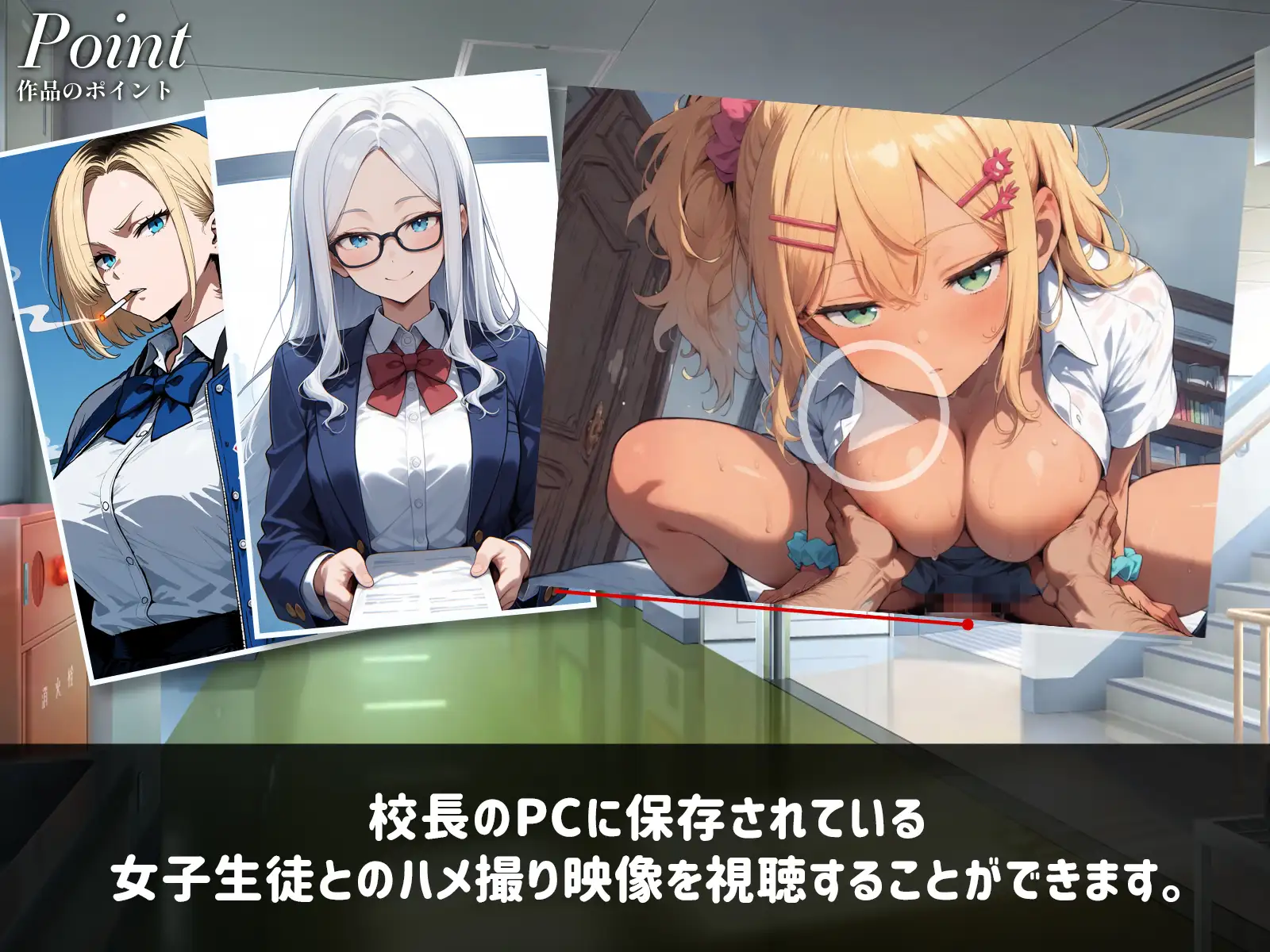 【フルボイス】転生したらあの伝説の校長だった件〜女子生徒ハメ撮り記録〜 サンプル画像 4