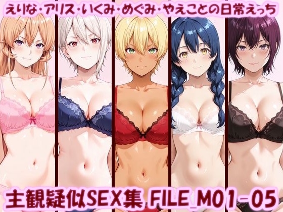 主観疑似SEX集 FILE_M01-05 えりな・アリス・いくみ・めぐみ・やえことの日常えっち