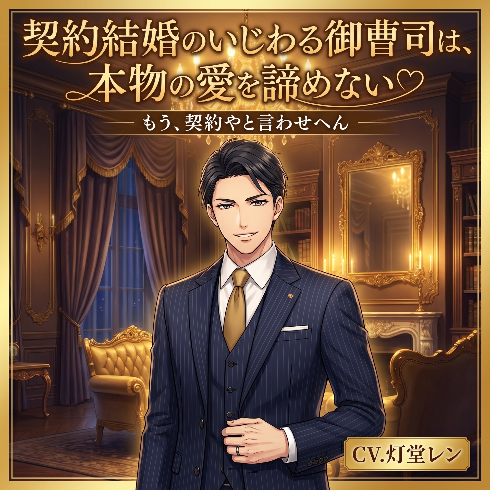 契約結婚のいじわる御曹司は、本物の愛を諦めない♡〜契約のはずの初夜、耳元で囁かれ本気で堕とされ生中出しされる〜【関西弁/バイノーラル】-1画像