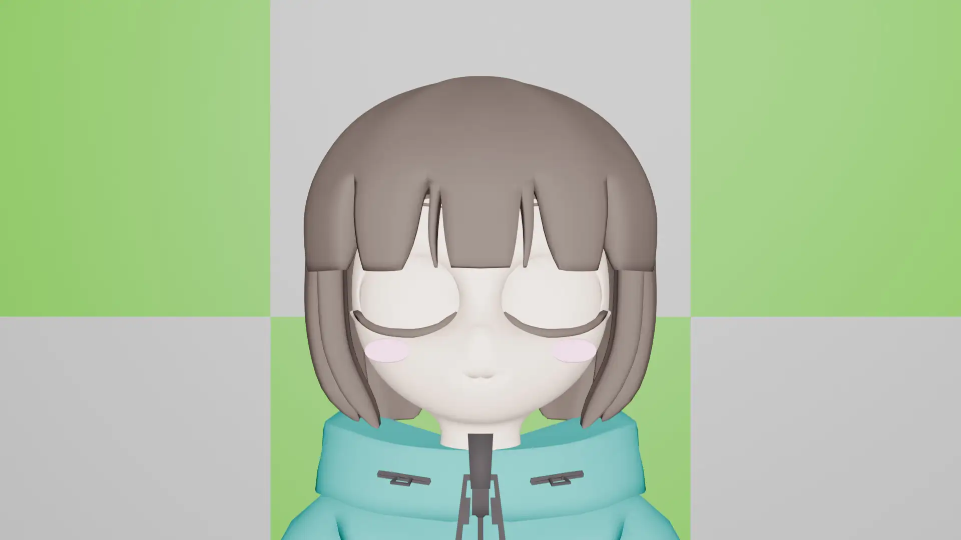 3Dモデル か○かま先生 サンプル画像 3