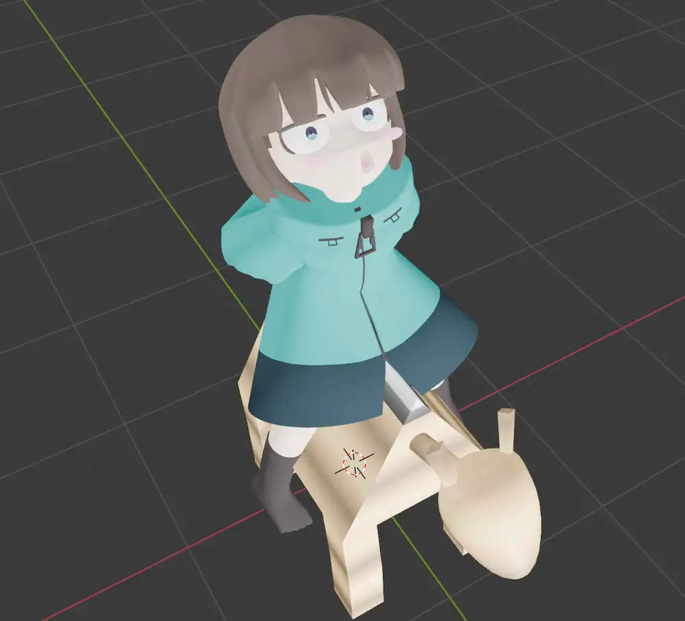 3Dモデル か○かま先生 サンプル画像 7
