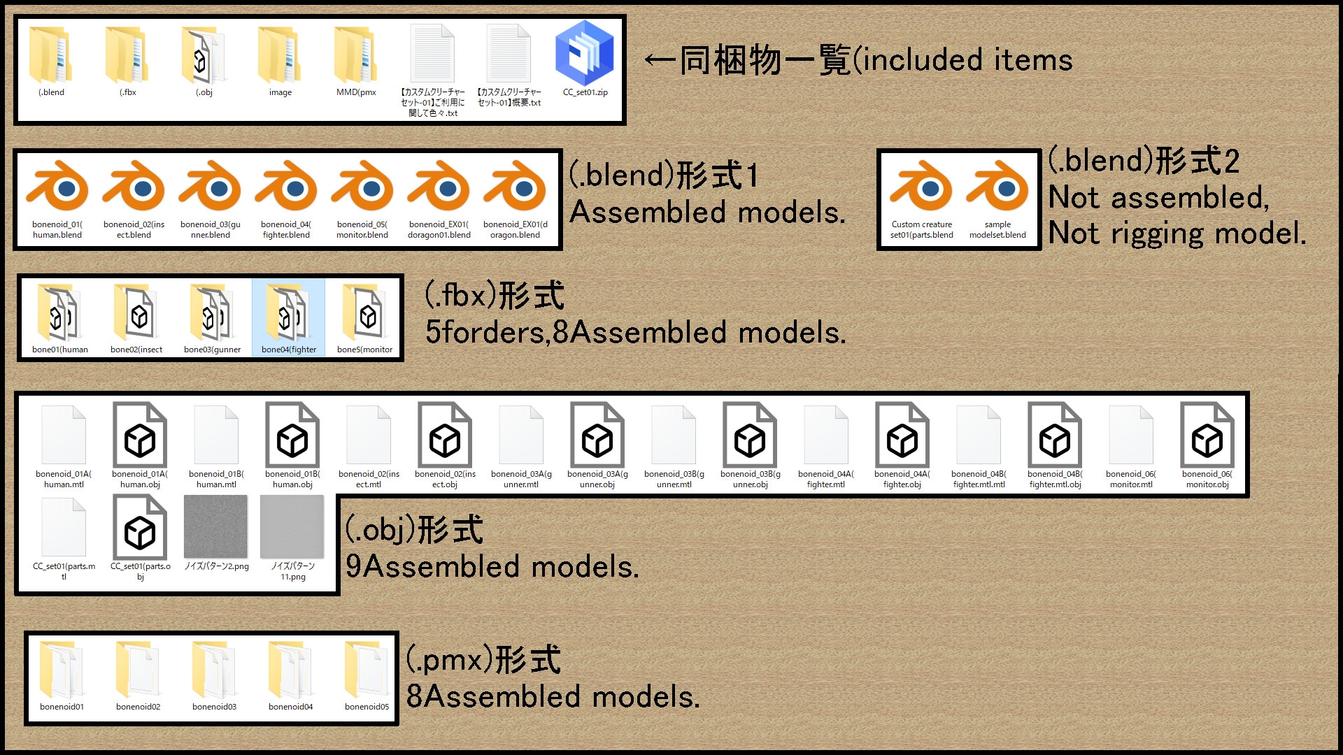【CusomiseCreature-set01】