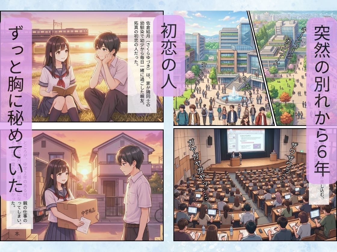 止まない雨と、終わらない初恋。〜大学生になった幼馴染と結ばれる夜〜 サンプル4