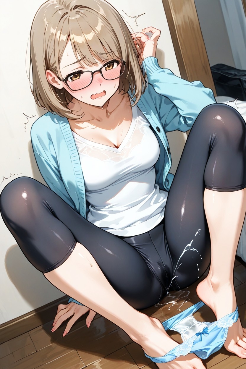 【200枚+PDF】「……真面目なところ、見て欲しかったのかな……っ?」 ── 知的な眼鏡美女の段階的ストーリー露出・完全保存版200枚パック 画像3