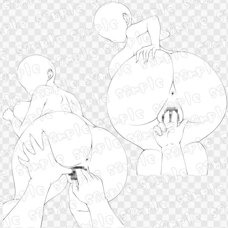 線画素材集[手]141 サンプル画像 2