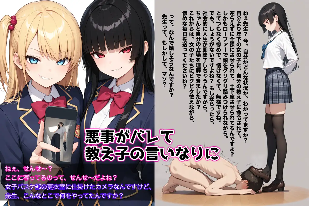 生徒たちに匂いで支配されたマゾ教師 サンプル画像1