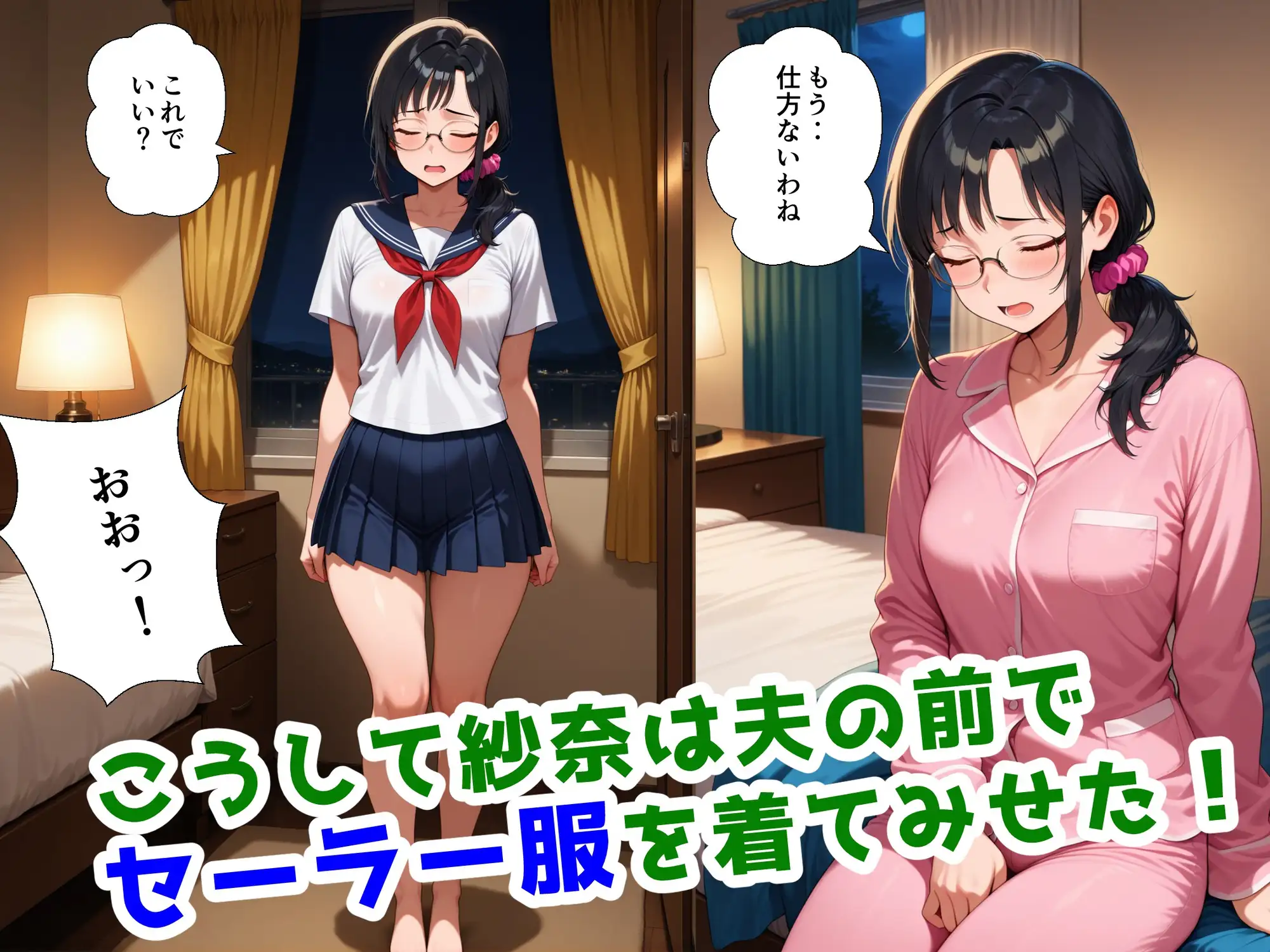 妻にセーラー服を着せて縛ってみた サンプル画像 4