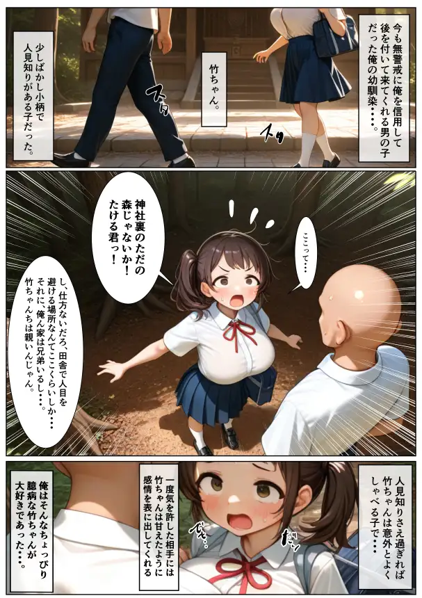 女の子になった内気な幼馴染に俺は・・・。 サンプル画像 2