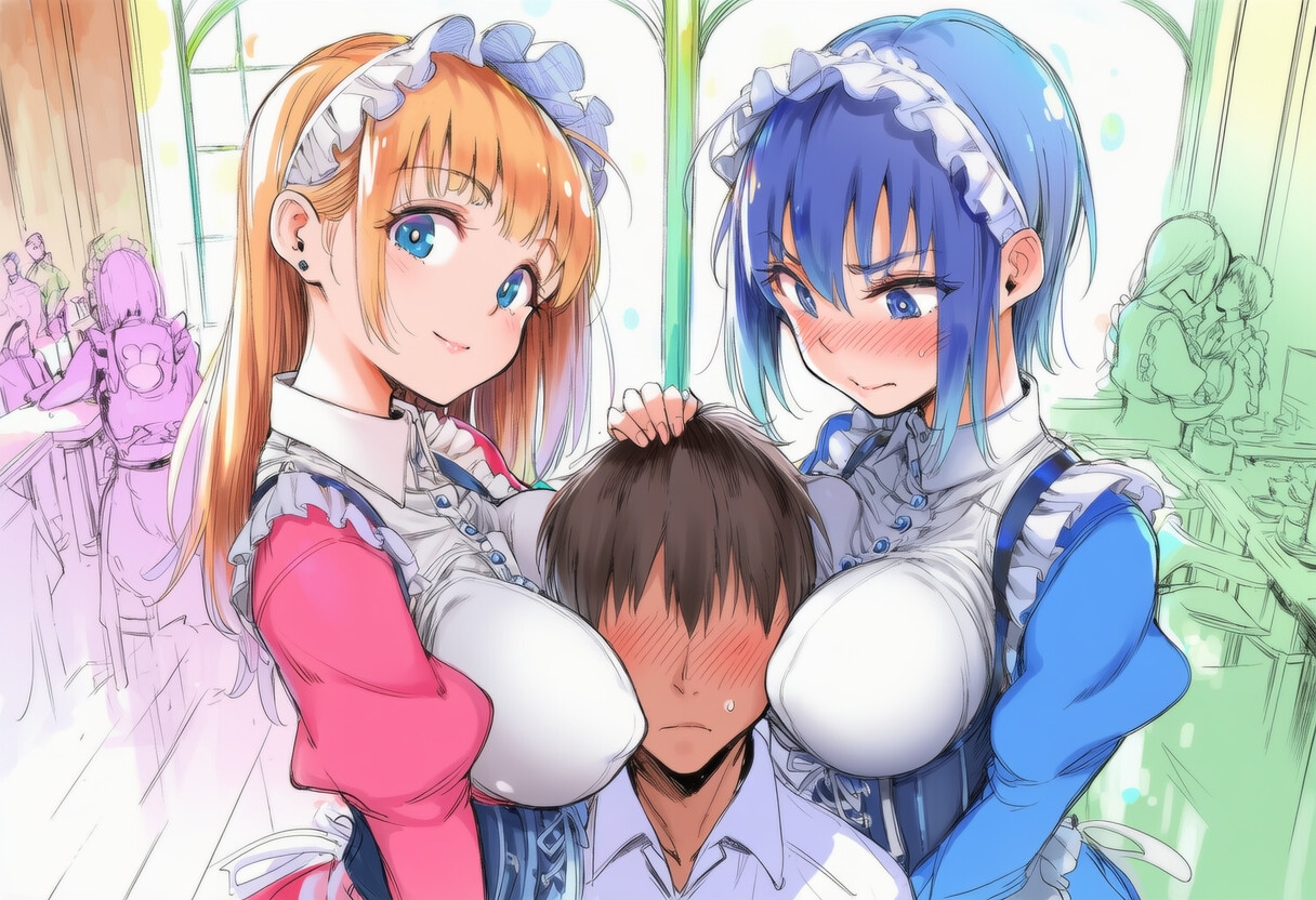 巨乳メイド喫茶ミルク増長中 画像2