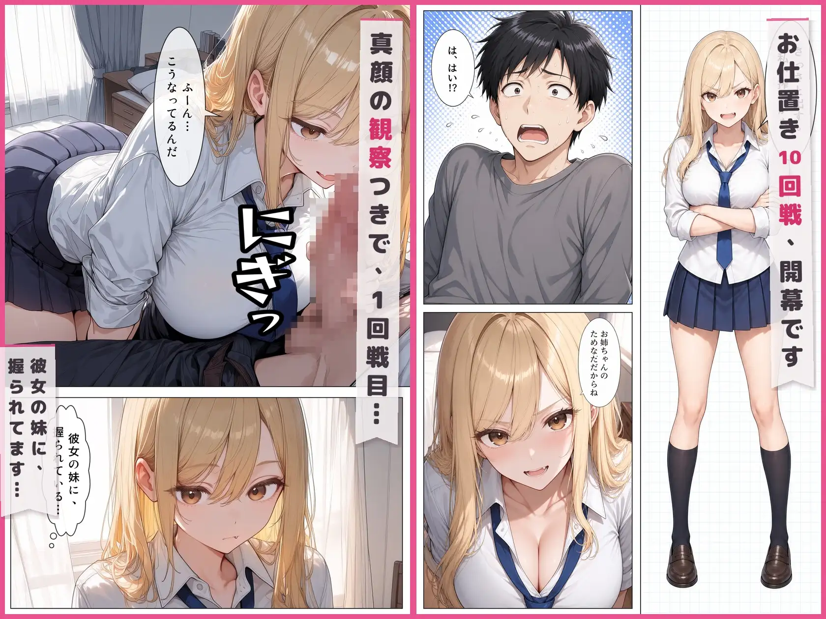 彼女の妹に風俗通いがバレて、お仕置き搾精10回戦 サンプル画像 3