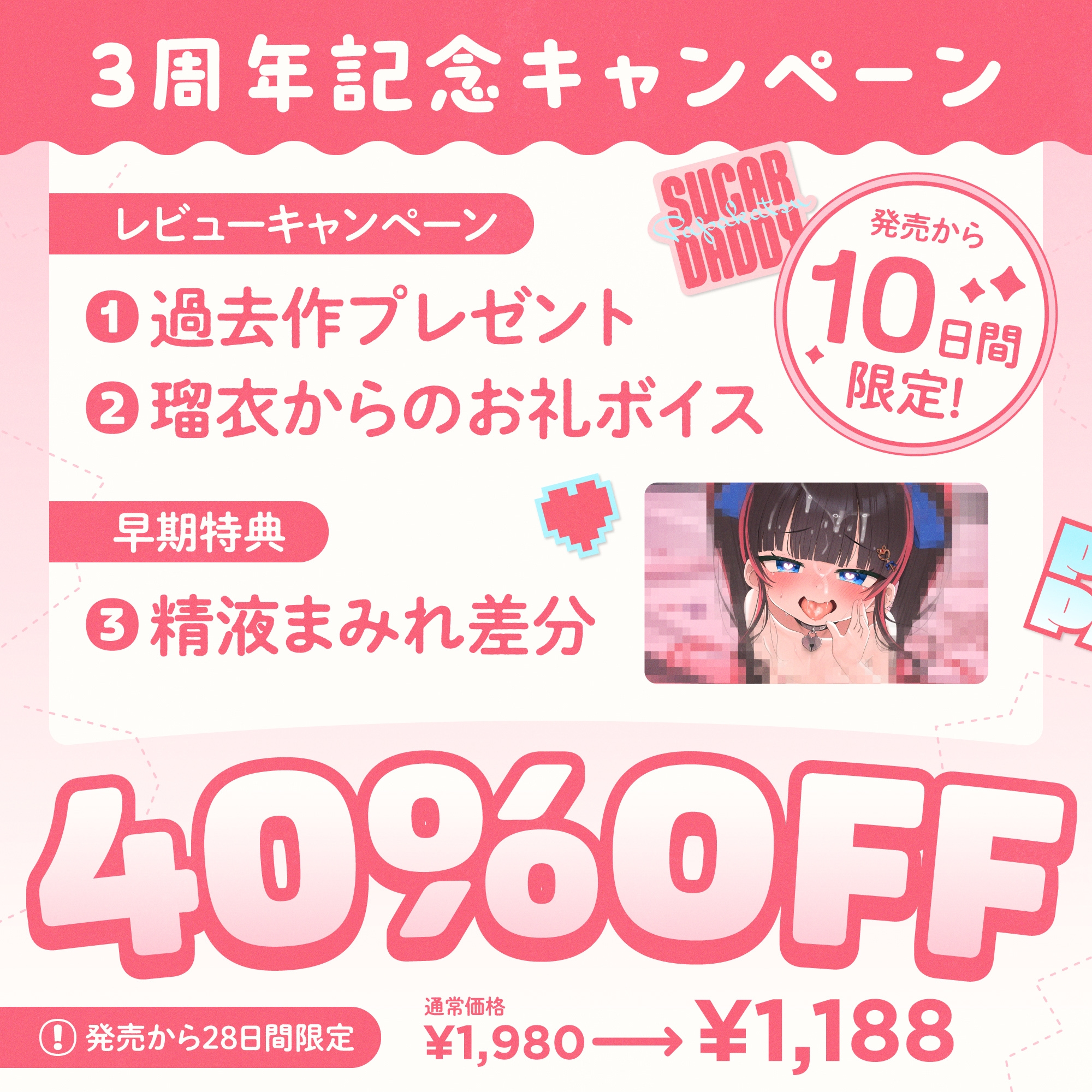 【❤️3周年記念❤️】パパ活で「おじさん」と呼んでたあの子が、義娘になって「パパ❤️」って甘く耳元で囁いてくる話 ~ママに内緒❤️子作りえっち~ 画像2