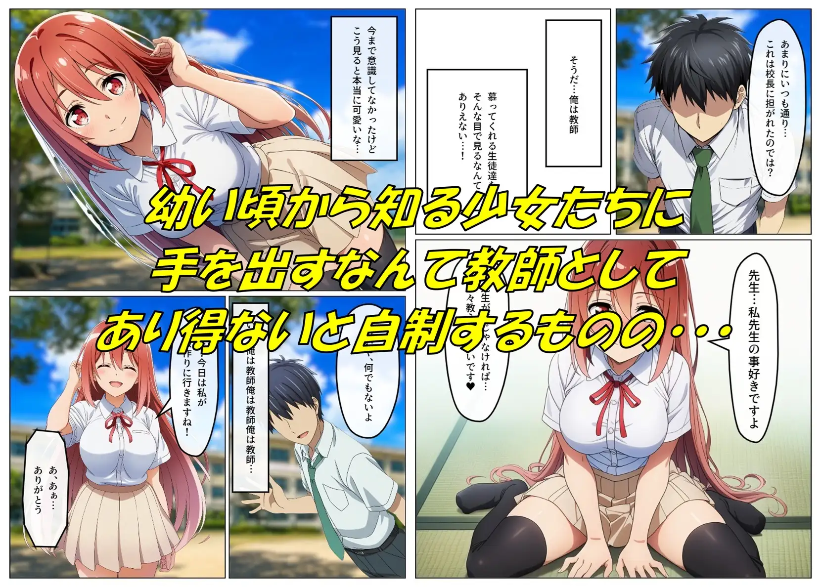 若い男がいなさ過ぎた村で昔から知る美少女JKの種付け役に選ばれたので孕ませセックスにドはまりする話 サンプル画像 3