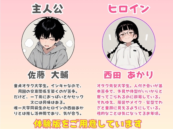 結局セックスしないと脱出できない部屋:童顔オタク仲間のすっぴんと120点ボディに負けて中出しまでいった話 サンプル1
