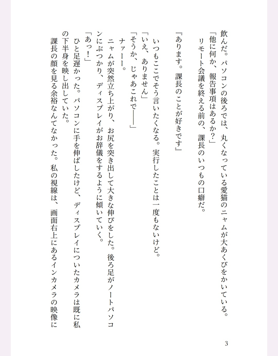 堅物上司にリモート会議中のバイブオナニーがバレて夜のオフィスで指導される話 サンプル6