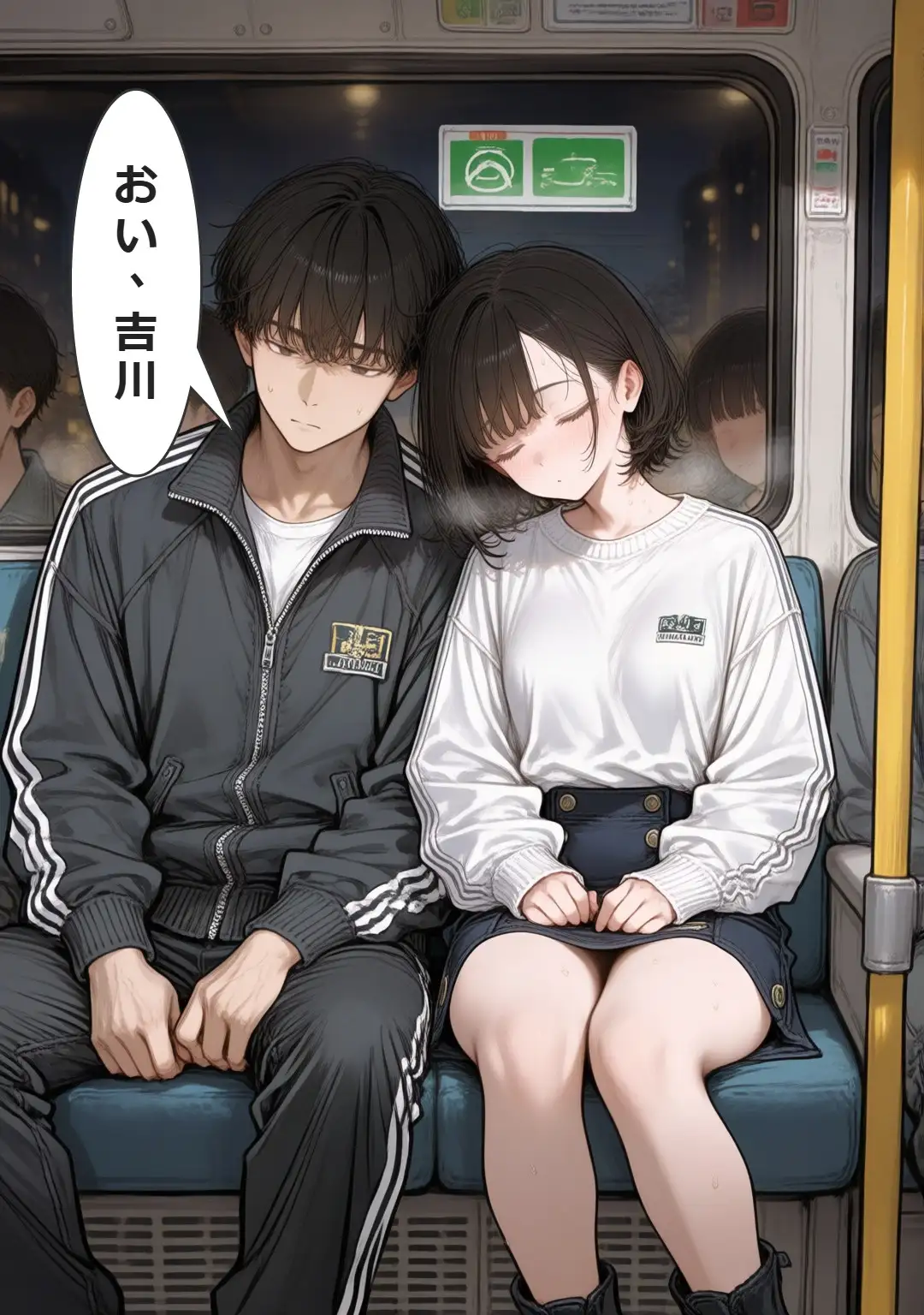 押しに弱い吉川さん、初めての夜行バスで〇漢に遭遇 サンプル画像 4