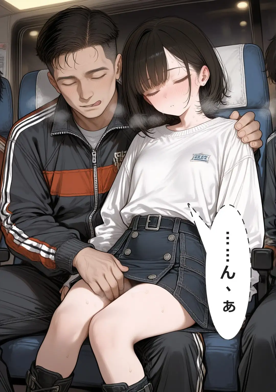 押しに弱い吉川さん、初めての夜行バスで〇漢に遭遇 サンプル画像 9