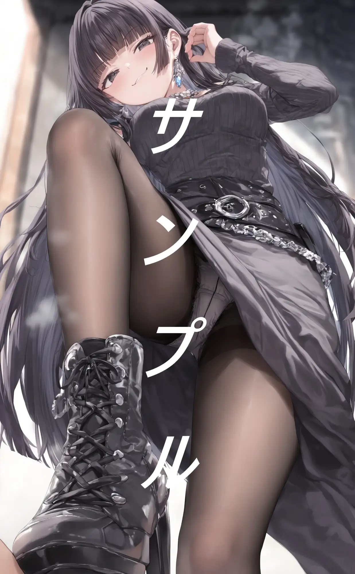 黒ストブーツ踏まれ画集 サンプル画像 2