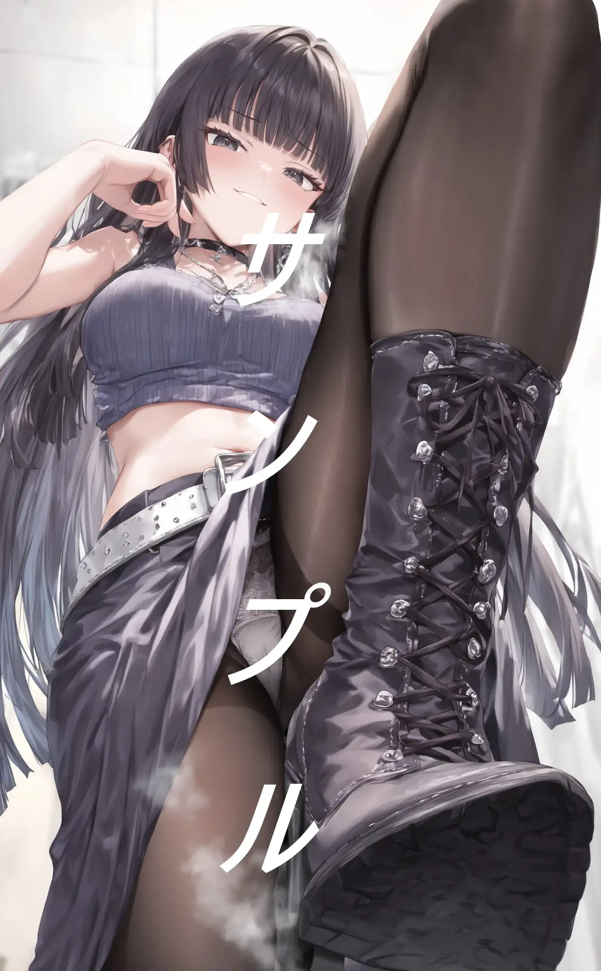 黒ストブーツ踏まれ画集 サンプル画像 3