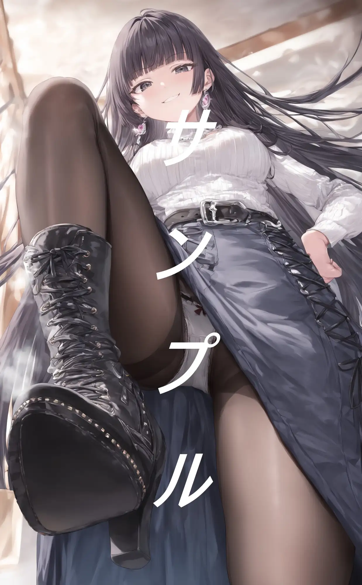黒ストブーツ踏まれ画集 サンプル画像 6