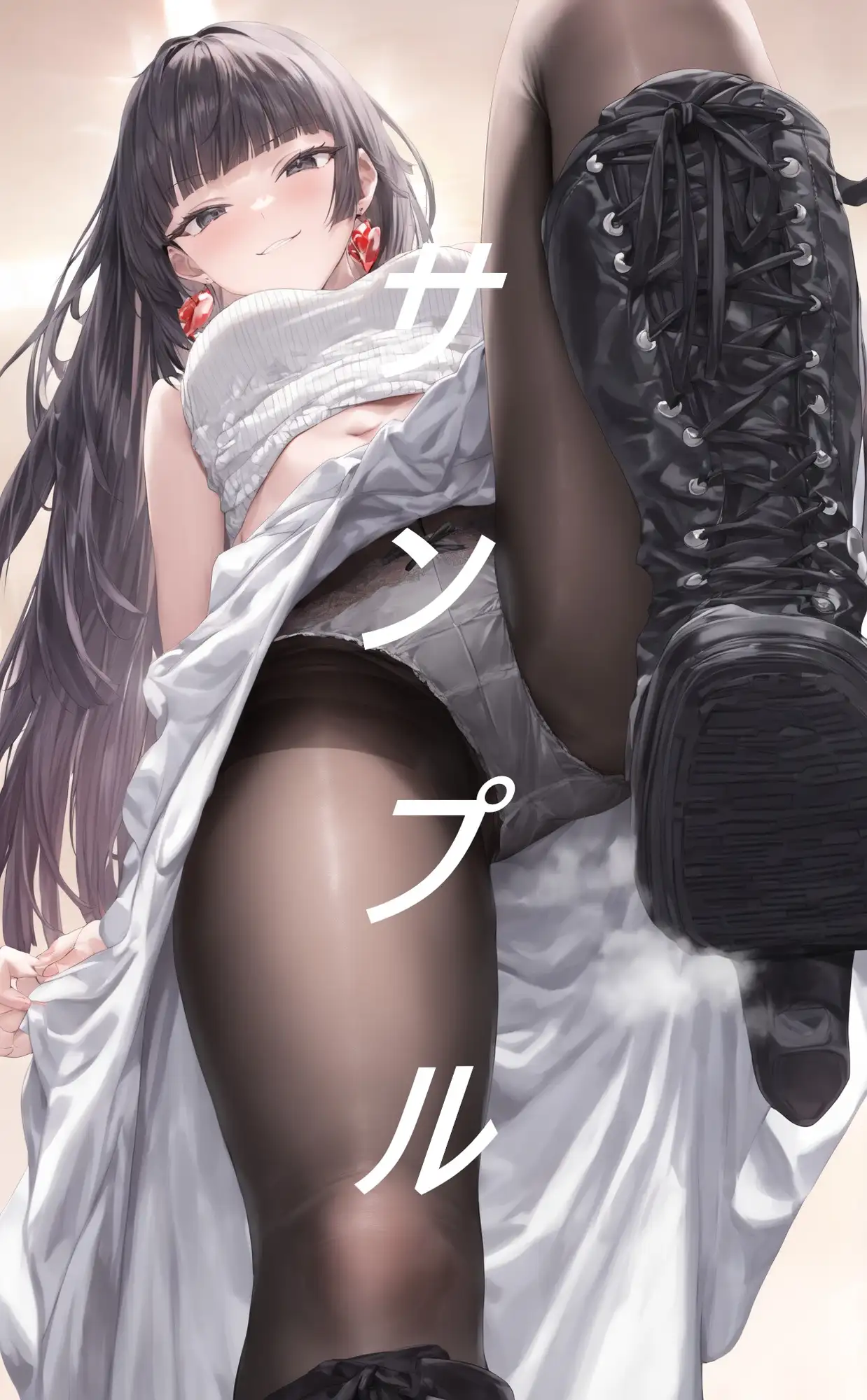 黒ストブーツ踏まれ画集 サンプル画像 8