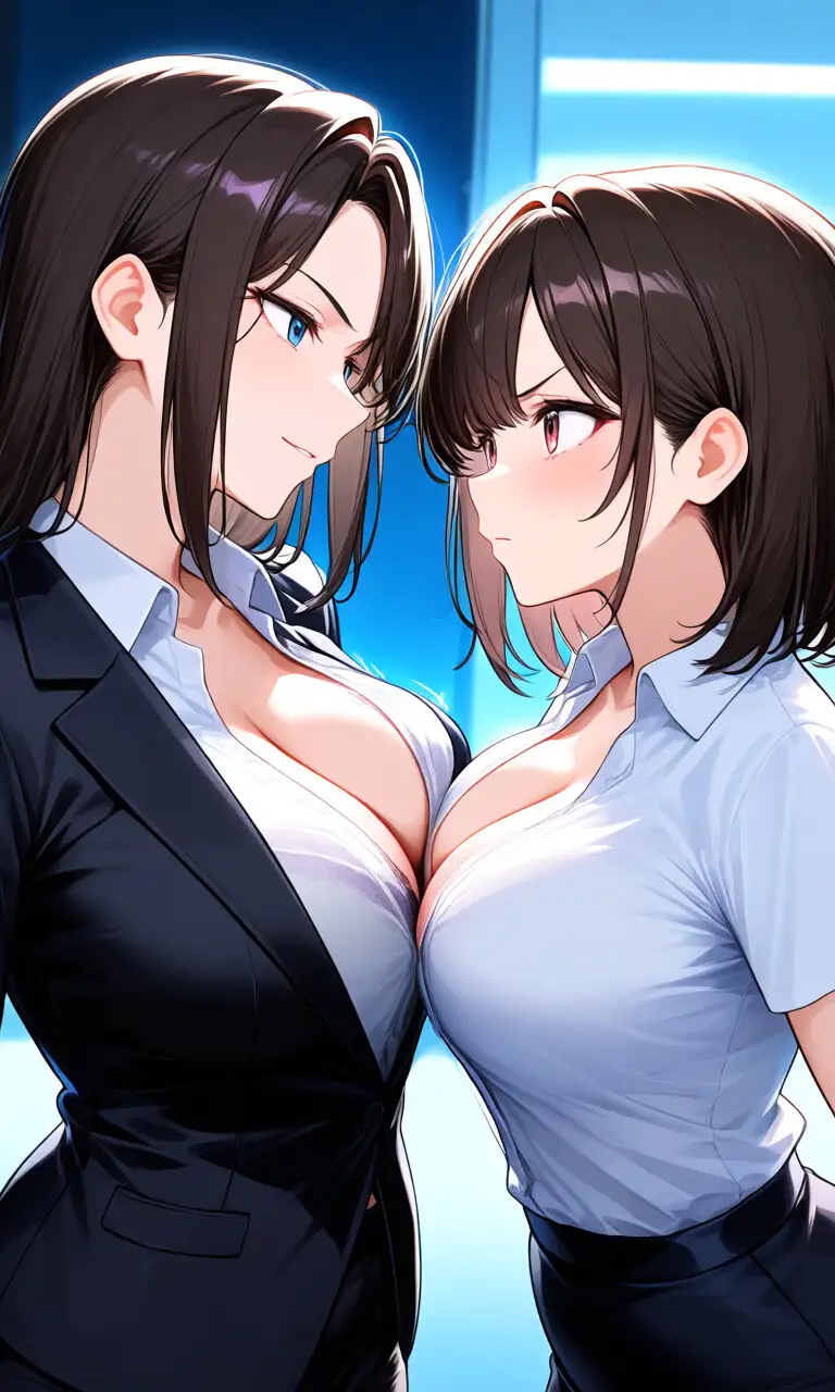 『彼氏を賭けた女上司とのオフィス決闘』 サンプル画像 3