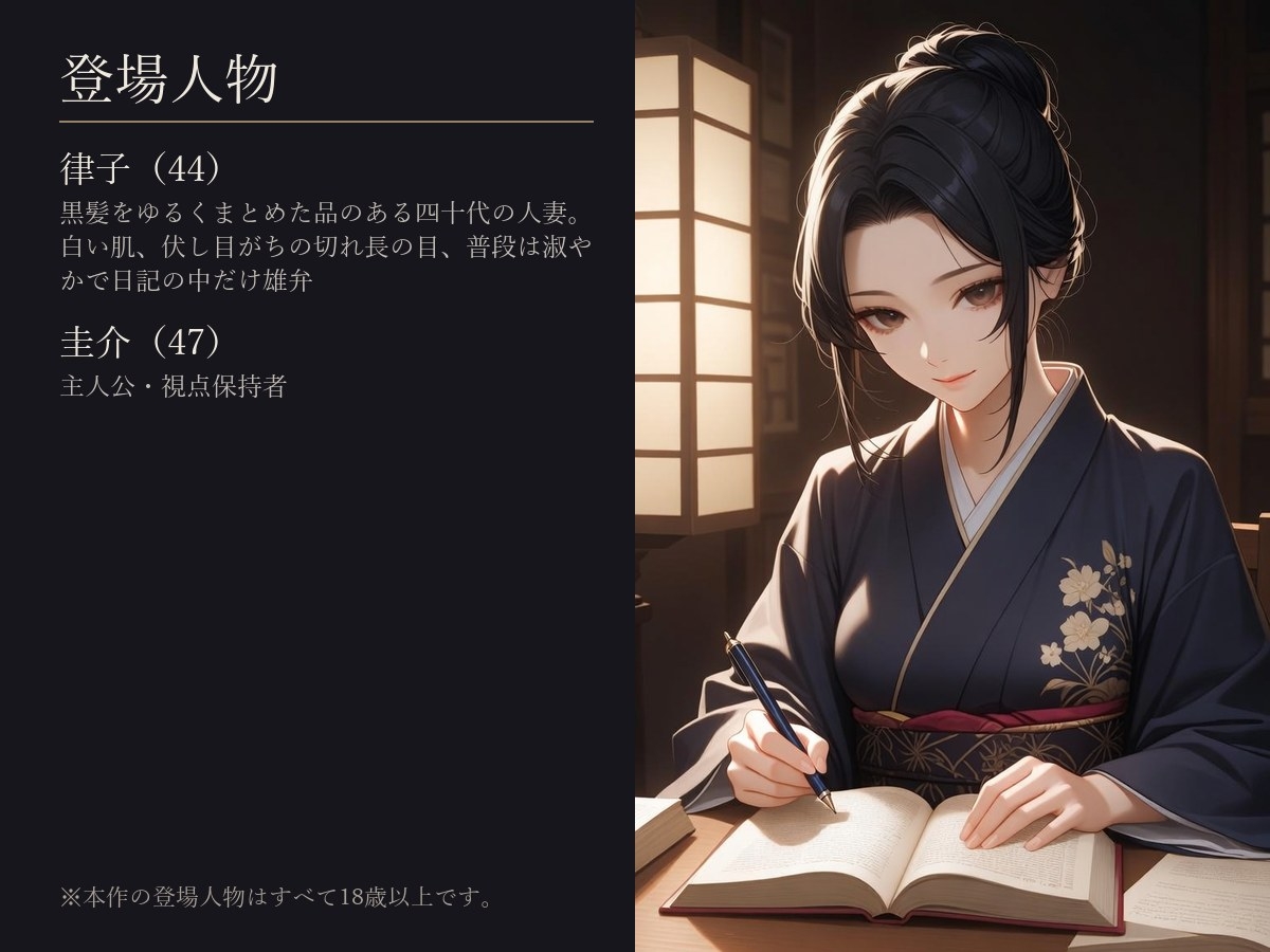 【人妻×夫婦】妻の日記、俺の知らない夜だけ字が乱れる