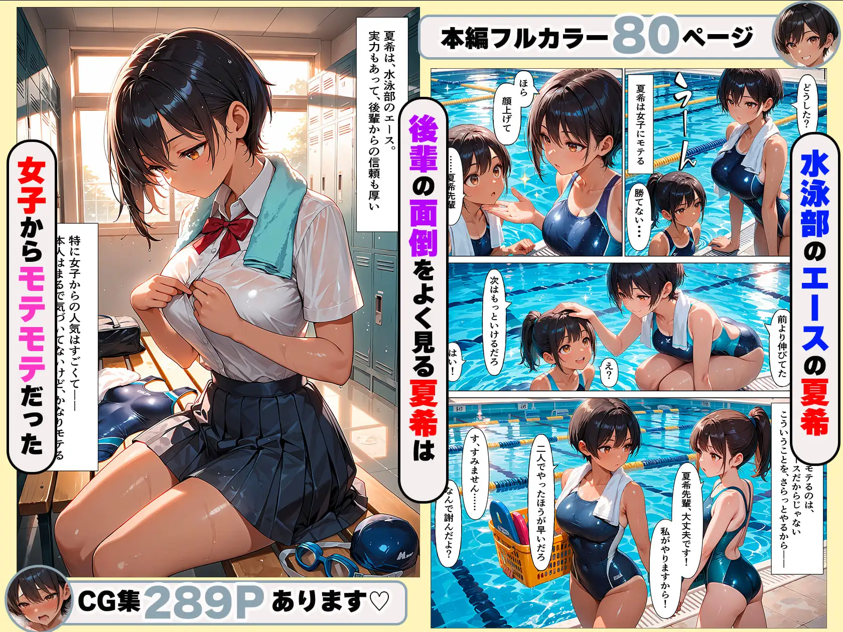 ボーイッシュな幼馴染とラッキーハプニングで初めてのイチャラブSEX サンプル画像 2