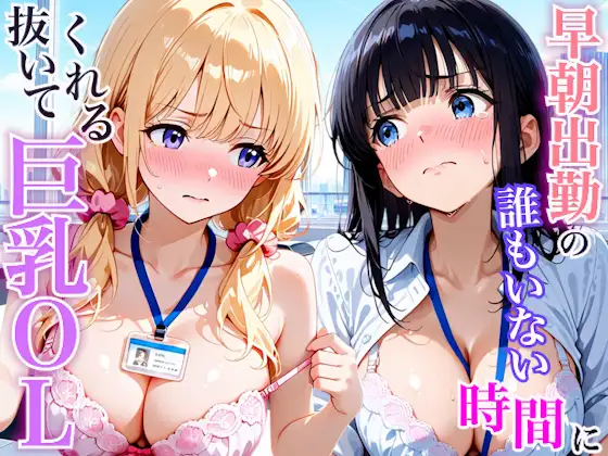 早朝出勤の誰もいないオフィスで巨乳OLに搾精された話 ジャケット画像