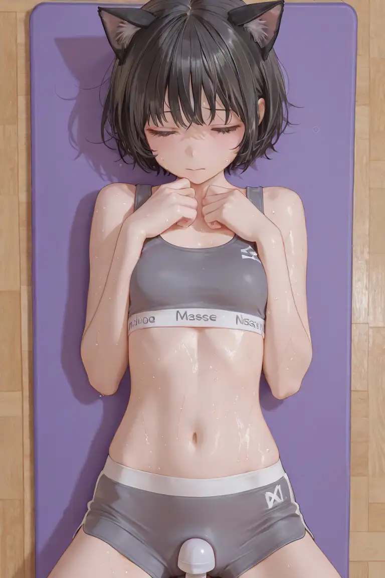 猫耳スポブラエクササイズ サンプル画像 4