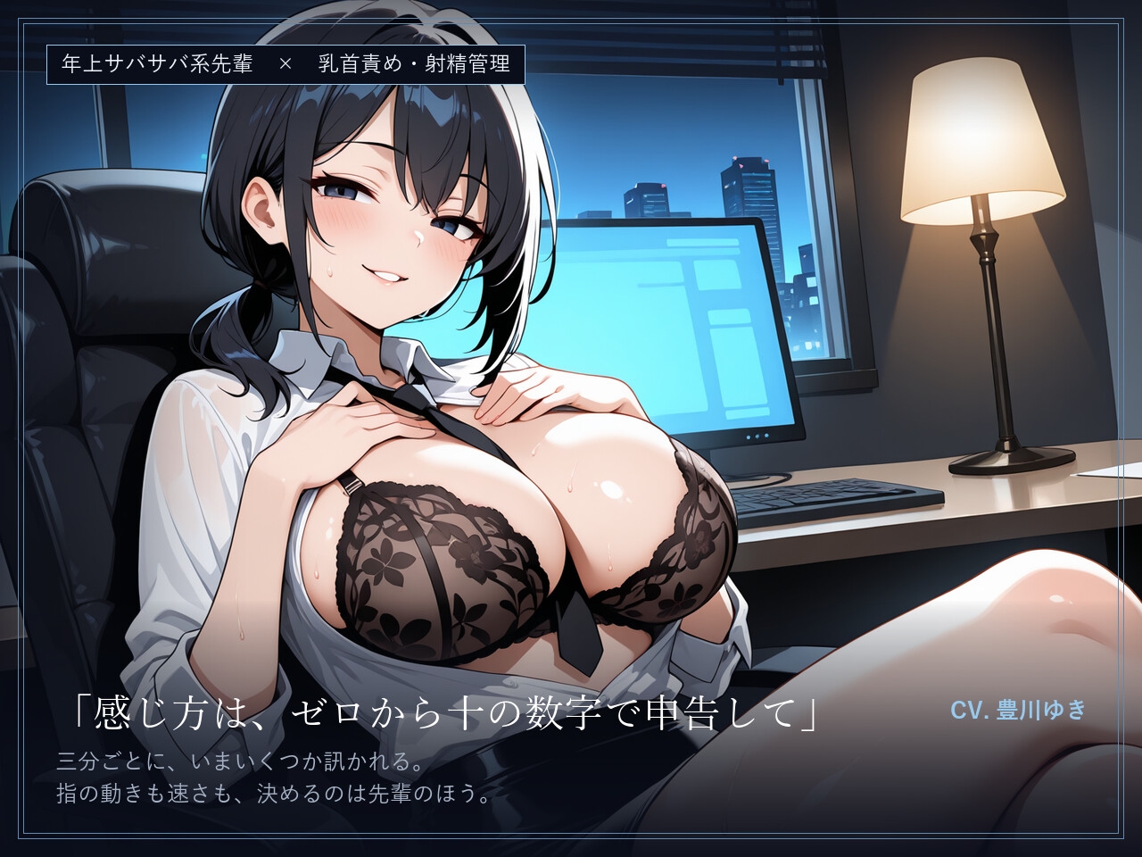 【乳首責め×射精管理】オフィスの実験 ~残業終わりに、サバサバ先輩とゼロから十まで~ 画像4