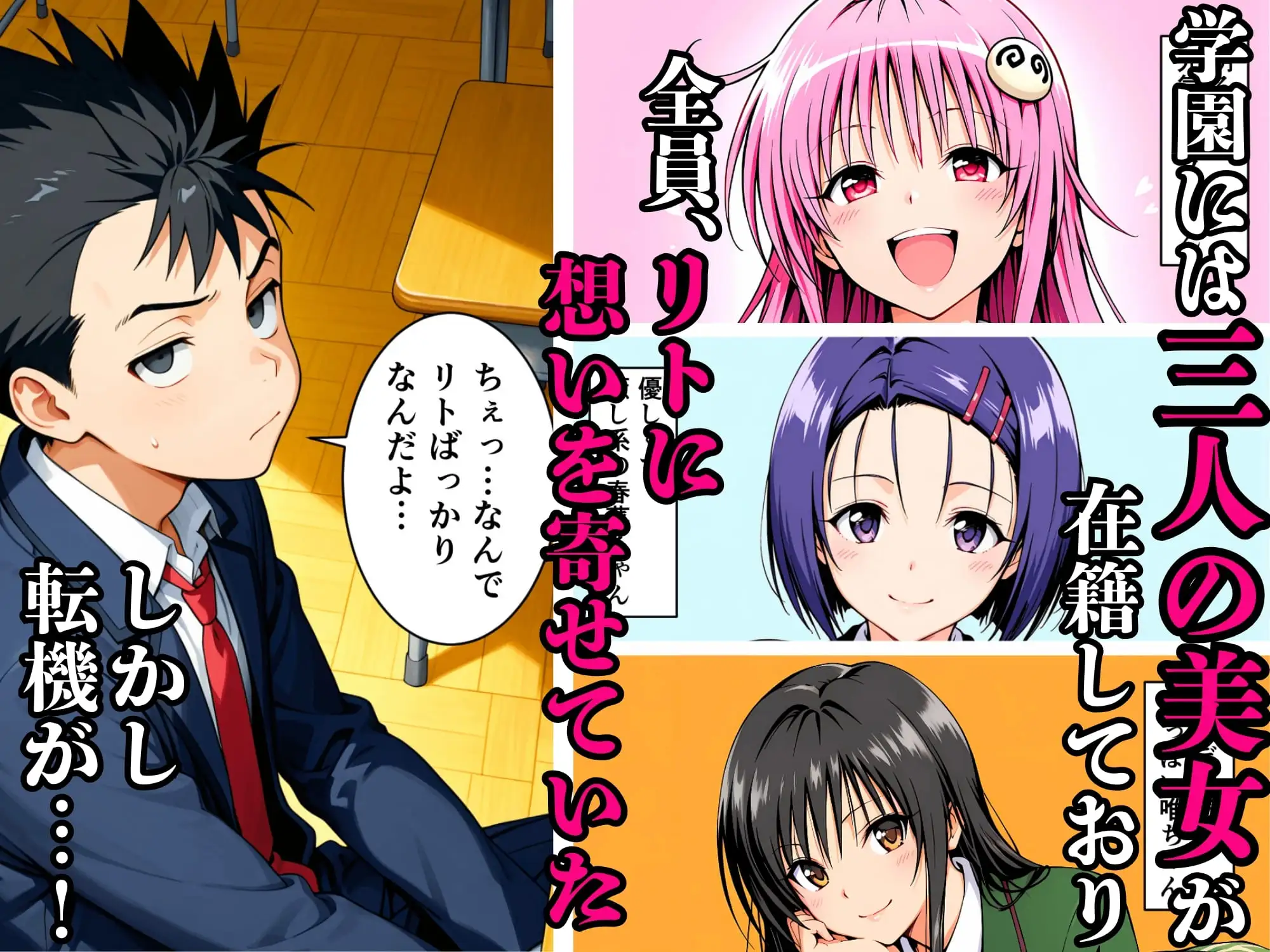 猿山が学園を支配しヒロインを蹂躙する話 サンプル画像 2