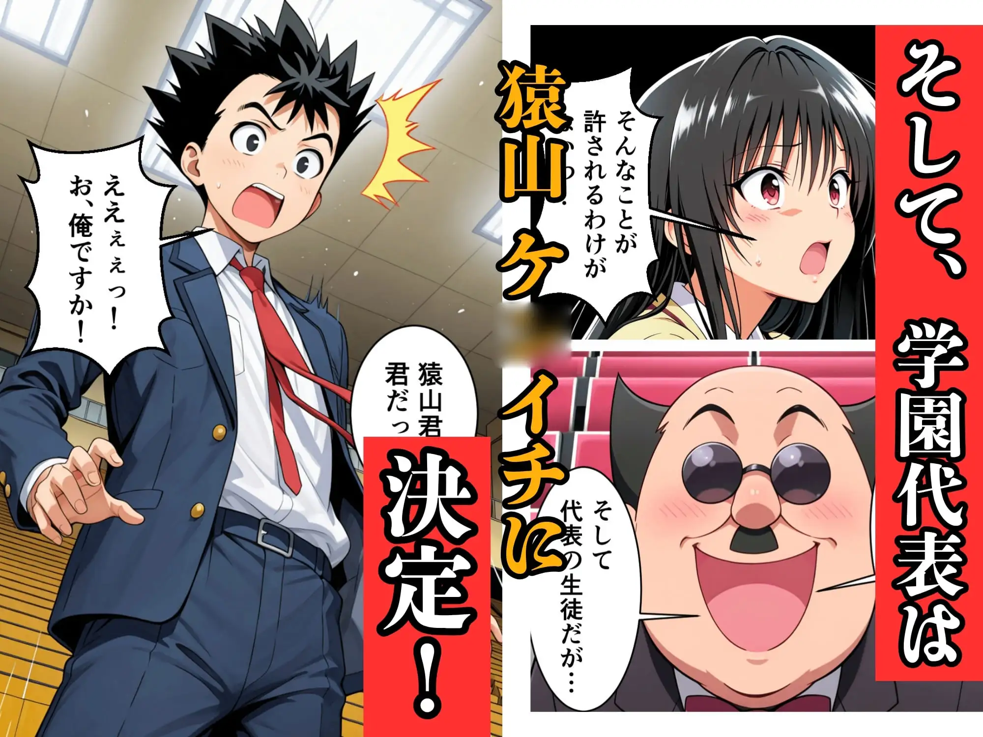 猿山が学園を支配しヒロインを蹂躙する話 サンプル画像 4