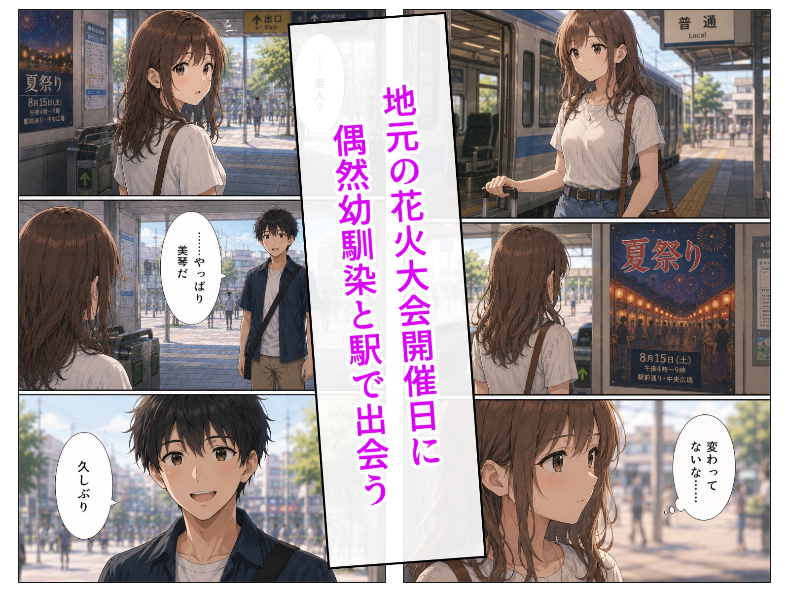 夏祭りのあと、浴衣姿の幼馴染と。 サンプル2
