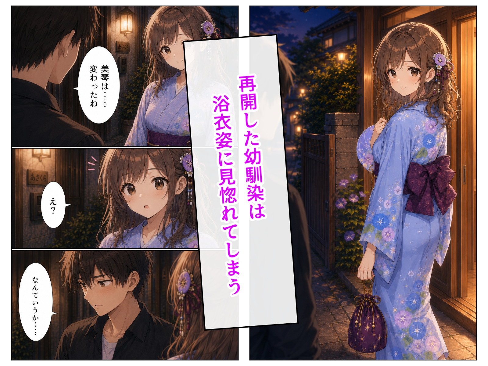 夏祭りのあと、浴衣姿の幼馴染と。 サンプル4