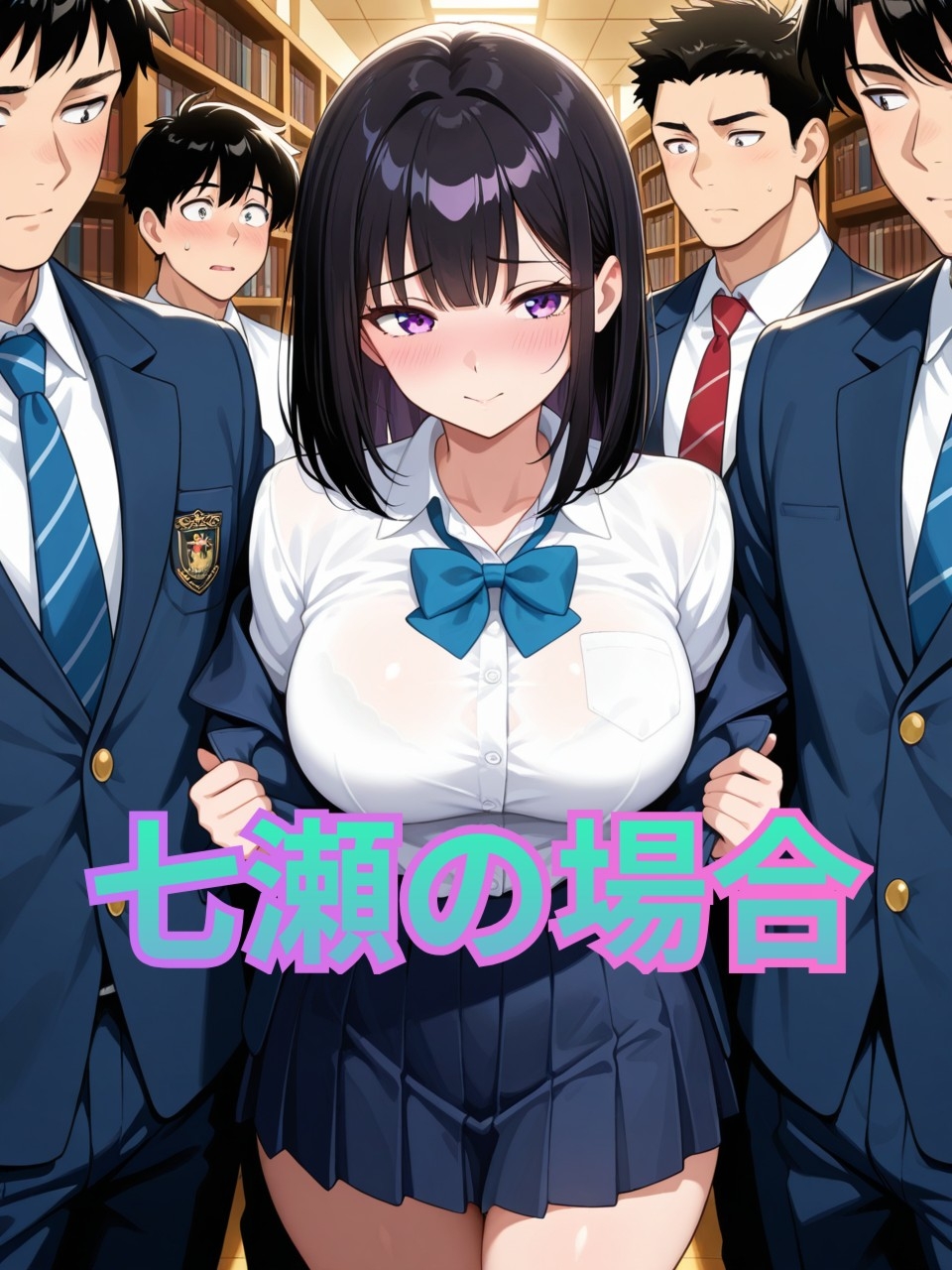 絶対に声を出せない場所で、絶頂を繰り返す女達 図書館編！ 画像1
