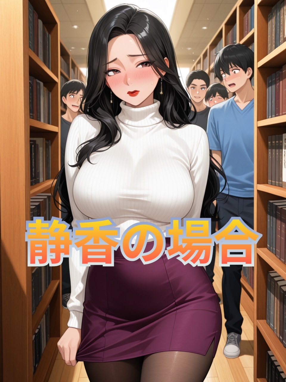 絶対に声を出せない場所で、絶頂を繰り返す女達 図書館編！ 画像2