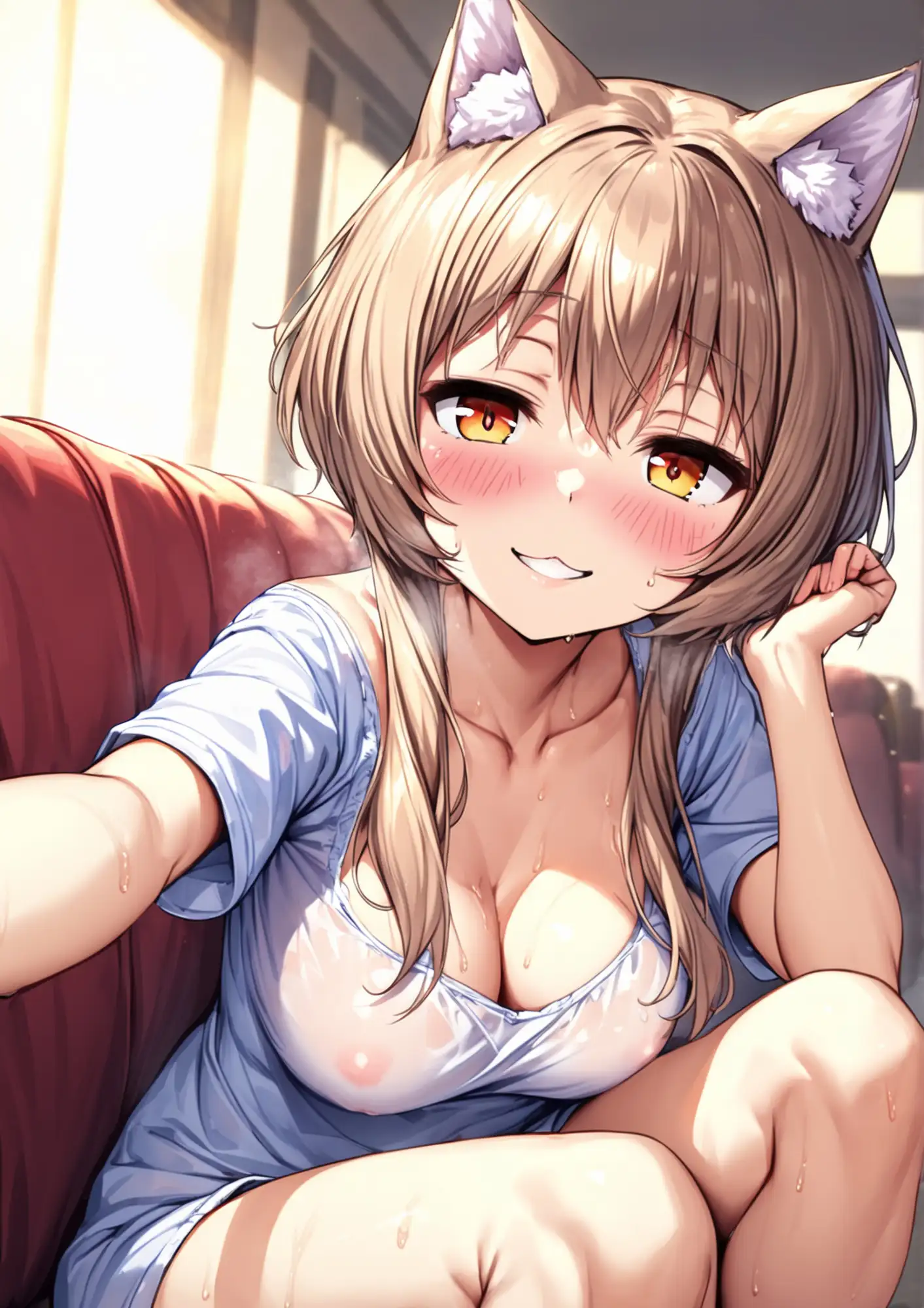 猫娘と自宅で新婚気分 サンプル画像 6