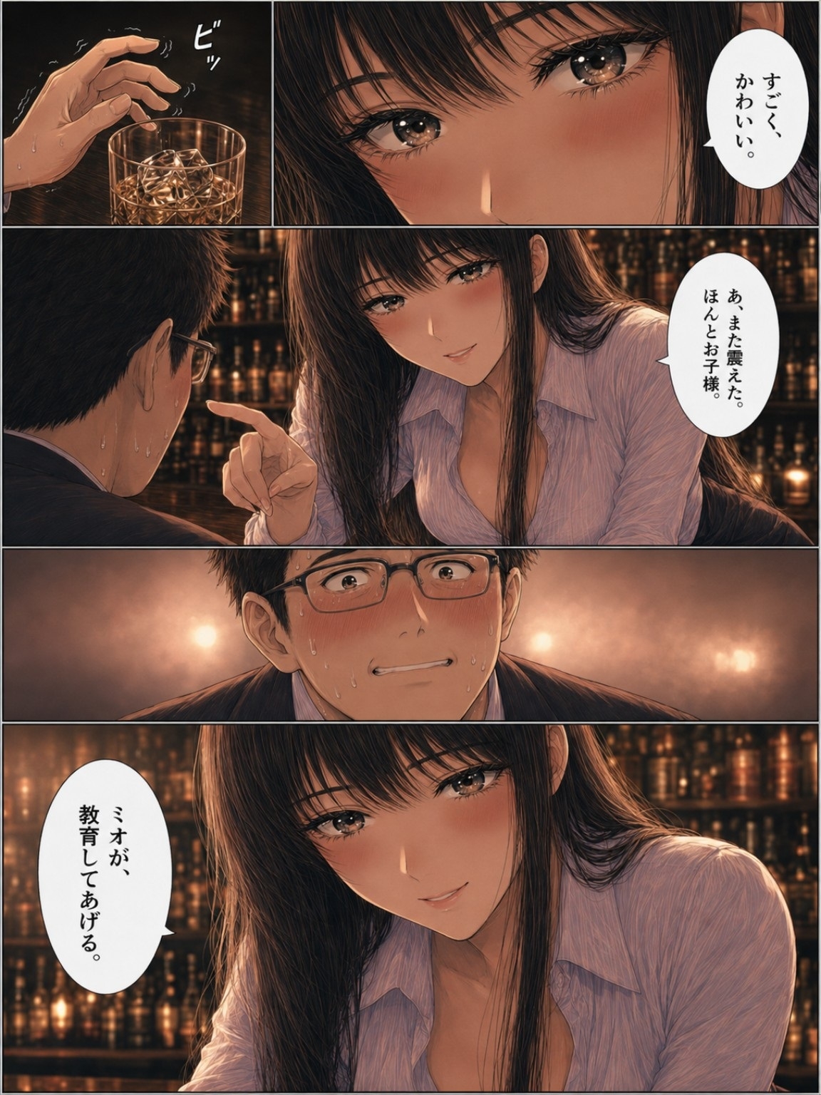 ガールズバーの美女にお子様扱いされて理性を溶かされた夜 ～冷酷な絶対支配 ミオ編～【精神支配・言葉責め・貢ぎマゾ】 サンプル6